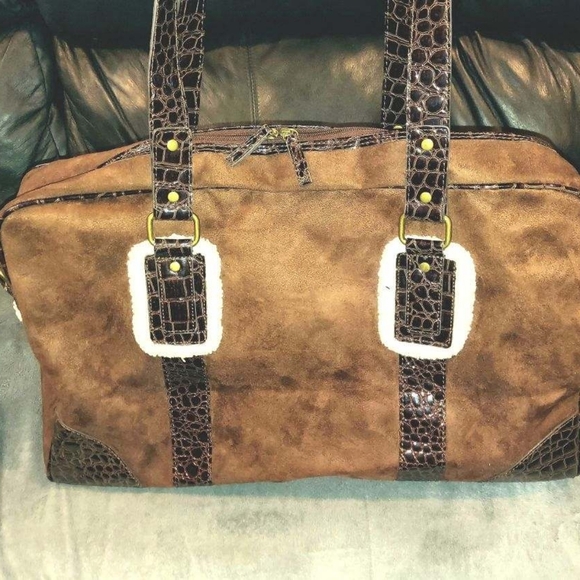 NWOT BATH & BODYWORKS XL BROWN OVERNIGHT BAG - Picture 12 of 16